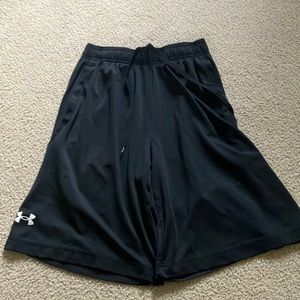 Black Underarmor shorts. Size small. All black